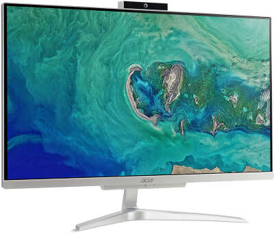 Моноблок Acer Aspire C24-320 23.8" FHD A9 9425/4/256 SSD/R R5/WF/BT/Cam/Kb+Mouse/W10,серебристый