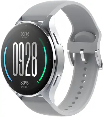 Смарт-часы Xiaomi Watch 2 46мм 1.43" AMOLED корп.серебристый рем.серый разм.брасл.:140-210мм (BHR8034GL)