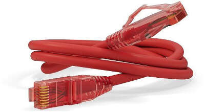 Патч-корд Hyperline PC-LPM-UTP-RJ45-RJ45-C5e-1M-LSZH-RD PC-LPM-UTP-RJ45-RJ45-C5E-1M UTP RJ-45 вил.-вилка RJ-45 кат.5E 1м красный LSZH (уп.:1шт) 24AWG