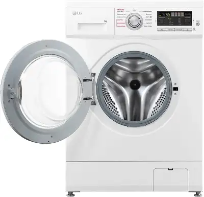 Стиральная машина LG F1296HDS1 класс: A загр.фронтальная макс.:7кг белый инвертер