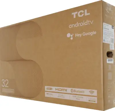 Телевизор LED TCL 32" 32S5400AF черный FULL HD 60Hz DVB-T2 DVB-C DVB-S2 USB WiFi Smart TV (RUS)