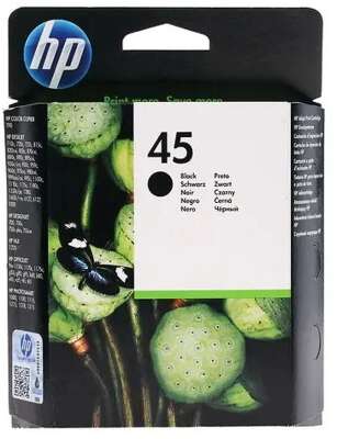 HP 51645AE/51645AA Картридж №45, Black {DJ710/720/8XX/1600/930C/950/959/970Cxi/DJ1100/20/1220C/6122/27, black (42ml)}