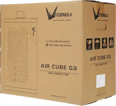 Корпус Formula Air Cube G3 черный без БП mATX 5x120mm 1xUSB3.0 1xUSB3.1 audio bott PSU