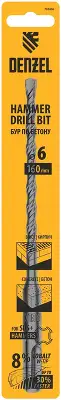 Бур Denzel 705006 по бетону Д=6мм Дл=160мм (1пред.) для перфораторов