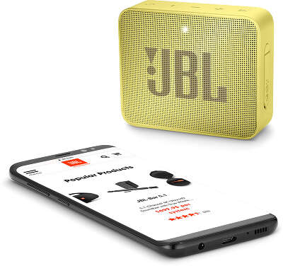 Акустическая система JBL GO 2 Lemonade Yellow [JBLGO2YEL]