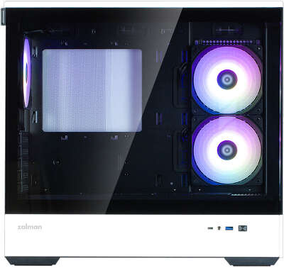 Корпус Zalman P30 BW, белый/черный, mATX, без БП (P30 BW)