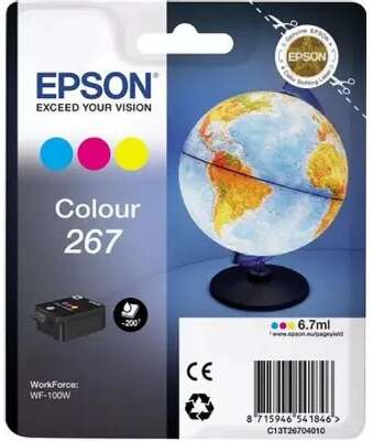 EPSON C13T26704010 Картридж цветной для WF-100