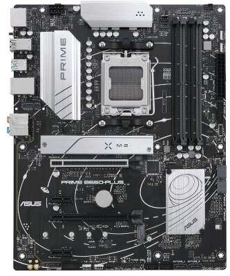 ASUS PRIME B650-PLUS (Socket AM5, ATX, 4xDDR5(128GB), DP/HDMI 2.1, 2xPCIe 4.0x16/2xPCIe 4.0, 1xLAN (2.5GbE), 4xSATA 6Gb/s, 2xM.2, 1xM.2 E key, 1xType-C, 5xUSB 3.2, 2xUSB 2.0)