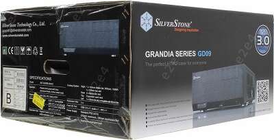 Корпус SilverStone GD09B, черный, ATX, Без БП (SST-GD09B)