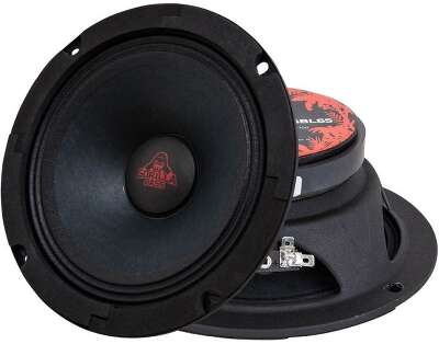 Колонки автомобильные Kicx Gorilla Bass GBL65 (без решетки) 200Вт 90дБ 4Ом 16.5см (6 1/2дюйм) (ком.:2кол.) широкополосные однополосные