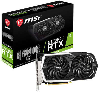 Видеокарта MSI nVidia GeForce RTX 2060 SUPER Armor 8Gb GDDR6 PCI-E HDMI, 3DP