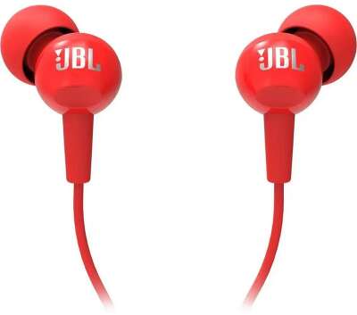 Наушники JBL C100SI Wired In-Ear Headphones Red