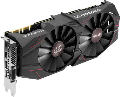 Видеокарта ASUS nVidia GeForce GTX1070Ti CERBERUS 8Gb DDR5 PCI-E DVI, 2HDMI, 2DP