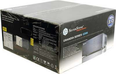 Корпус SilverStone GD08B, черный, EATX, Без БП (SST-GD08B)