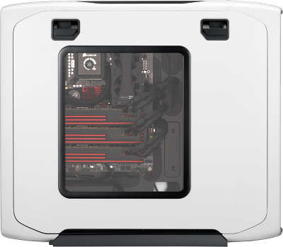 Корпус MiddleTower Corsair CC600TWM-WHT White-Black, ATX, без БП