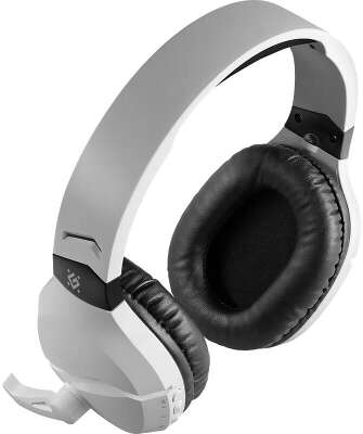 Гарнитура беспроводная DEFENDER Phantom PRO (Фантом Про) белый (микрофон, Bluetooth/2.4G, Jack 3.5mm, Type-C) (64580)
