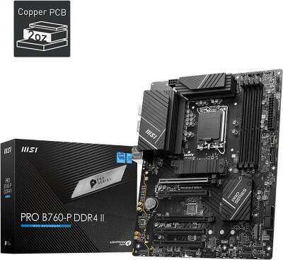 Материнская плата ATX LGA1700 MSI PRO B760-P DDR4 II