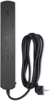Сетевой фильтр Ippon BK-6-EU-3-16-B, 6-розеток, 3 м, черный
