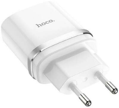 HOCO HC-16262 C12Q/ Сетевое ЗУ/ QC 3.0/ 1 USB/ Выход: 5V_9V_12V, 18W/ White
