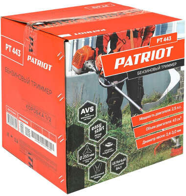 Триммер бензиновый Patriot PT 443 The One 1840Вт 2.5л.с. неразбор.штан. реж.эл.:леска/нож