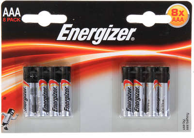 Комплект элементов питания AAA Energizer (8 шт в блистере)