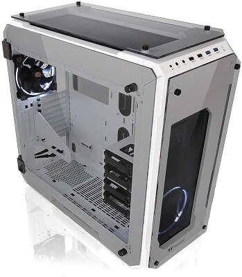 Корпус Thermaltake View 71 Tempered Glass Snow Edition, белый, EATX, Без БП (CA-1I7-00F6WN-00)