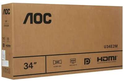 Монитор 34" AOC U34E2M VA 3440x1440 HDMI, DP