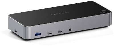 Док-станция Satechi Triple 4K Display Docking Station. Цвет: серый космос