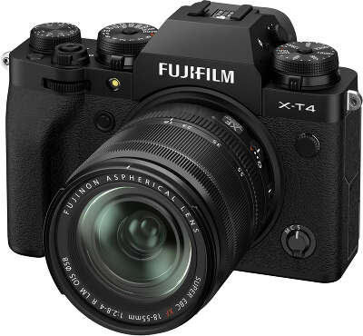 Цифровая фотокамера Fujifilm X-T4 Black kit (18-55 мм f/2.8-4 R LM OIS)