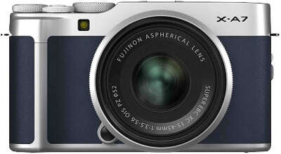 Цифровая фотокамера Fujifilm X-A7 Navy Blue kit (XC15-45 мм f/3.5-5.6 OIS)
