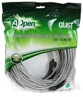 VCOM USB 2.0 Type-AM - USB 2.0 Type-AF 25м AOpen/Qust ACU823-25M