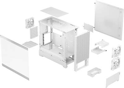 Корпус Fractal Design Pop Air RGB White TG Clear Tint, белый, ATX, Без БП (FD-C-POR1A-01)
