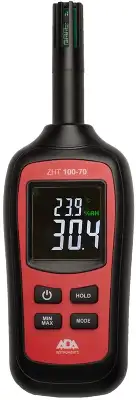 Термогигрометр Ada ZHT 100-70 портативный красный/черный (А00516)