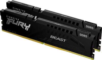 Набор памяти DDR5 DIMM 2x8Gb DDR5200 Kingston FURY Beast Black (KF552C40BBK2-16)