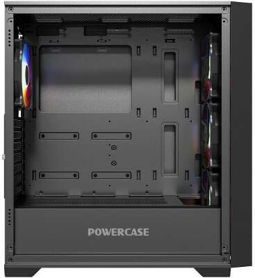 Корпус PowerCase ByteFlow, черный, ATX, без БП (CBFB-A4)