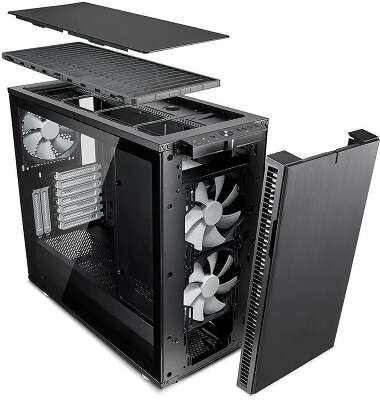 Корпус Fractal Design Define R6 TG, черный, ATX, Без БП (FD-CA-DEF-R6-BK-TG)