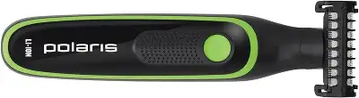 Триммер Polaris PHC 0303RB черный/зеленый 240Вт (насадок в компл:3шт)