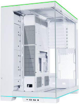 Корпус LIAN LI O11 Dynamic EVO RGB White, Medium Case: EATX/ATX/M-ATX/ITX, 2xUSB 3.0, 1xUSB 3.1 Type-C, 1xAudio, Included Fans: none