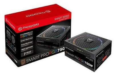 Блок питания Thermaltake Smart Pro RGB 750 SPR-750AH3FSB-R (PS-SPR-0750FPCBEU-R) 750W, 80 Plus Bronze, полностью модульный