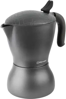 Кофеварка гейзерн. Rondell Escurion Grey RDA-1274 0.45л алюминий серый