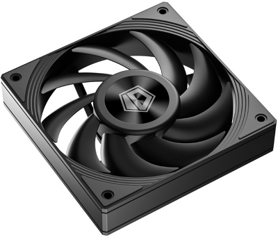 Вентилятор для корпуса ID-COOLING DF-125-K 120x120x25мм (60шт./кор, PWM, черный, 0-2150об/мин) BOX