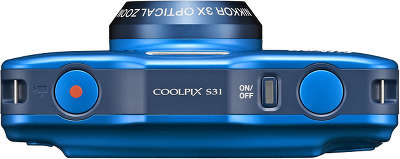 Цифровая фотокамера Nikon COOLPIX S31 Blue + рюкзак