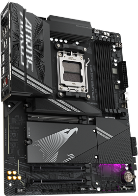 Материнская плата GIGABYTE X870 AORUS ELITE WIFI7 , AM5, X870, 4*DDR5, 4*SATA, 4*M.2, 6*USB 3.2, 4*USB 2.0, 2*Type-C, 3*PCIx16, HDMI, ATX