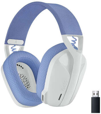 Наушники с микрофоном Logitech G435 белый/синий накладные BT/Radio оголовье (981-001074)