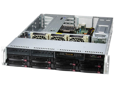 Серверная платформа Supermicro SuperServer 2U 521E-WR noCPU(1) 4th/5th Gen(MCC Carrier)/ noDIMM(8)/ 7x3,5", 1x2,5"/SFT-DCMS-Single/ 2x 1000W/ 1st config
