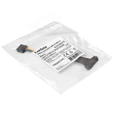 Exegate EX294785RUS Кабель-переходник USB 2.0-USB 3.0 ExeGate EX-CC-U3U2-0.15 (9pin(F)/19pin(M), 0,15м)