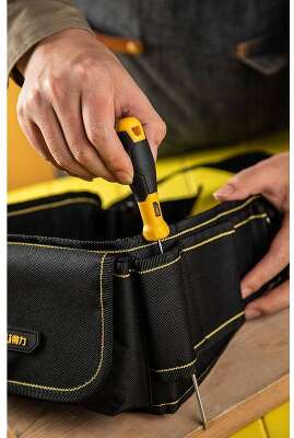 Пояс монтажника со сквозными карманами Deli DL5864 600 x 145 x 50 мм, 8+1 карманов, ткань Оксфорд 600D