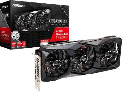 Видеокарта ASRock AMD Radeon RX 6750 XT Challenger Pro 12G OC 12Gb DDR6 PCI-E HDMI, 3DP