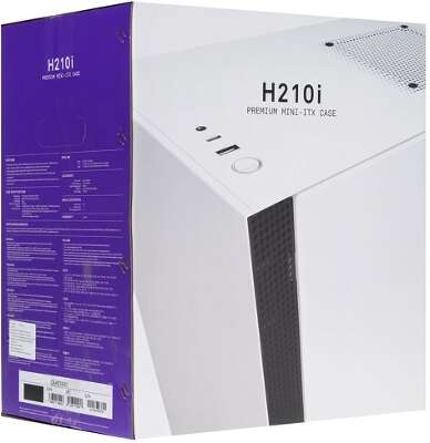 Корпус NZXT H210i, черный, mini-ITX, Без БП (CA-H210i-B1)