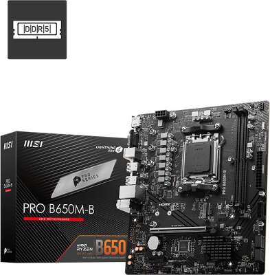 Материнская плата mATX AM5 MSI PRO B650M-B